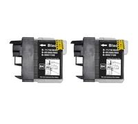 Go Inks 2 Black Ink Cartridges to replace Brother LC980Bk & LC1100Bk Compatible/non-OEM for Brother DCP & MFC Printers