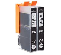 Go Inks 2 Compatible Photo Black HP 364 XL (HP364PBk) Printer Ink Cartridges Compatible/non-OEM for HP Photosmart Printers