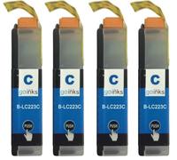 Go Inks 2 Cyan Ink Cartridges to replace Brother LC223C Compatible/non-OEM for Brother DCP and MFC Printers (Pack of 2)