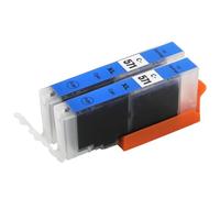 Go Inks 2 Cyan Ink Cartridges to replace Canon CLI-571C Compatible/non-OEM for PIXMA Printers