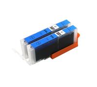 Go Inks 2 Cyan Ink Cartridges to replace CLI-581C Compatible/non-OEM for PIXMA Printers