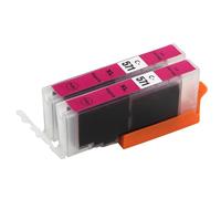 Go Inks 2 Magenta Ink Cartridges to replace Canon CLI-571M Compatible/non-OEM for PIXMA Printers, High Capacity
