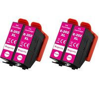 Go Inks 2 Magenta Ink Cartridges to replace Epson 202XLM Compatible/non-OEM for Epson Expression Photo Printers (Pack of 2)