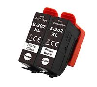 Go Inks 2 Photo Black Ink Cartridges to replace Epson 202XLPBk Compatible/non-OEM for Epson Expression Photo Printers