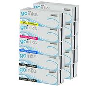 Go Inks 2 Set of 4 + Extra Black Laser Toner Cartridges to replace HP CF400X/CF401A/CF402A/CF403A (201X & 201A) Compatible/non-OEM for HP Colour Laserjet Pro Printers (10 Toners)