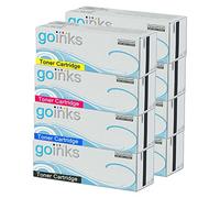 Go Inks 2 Set of 4 Laser Toner Cartridges to replace HP CF400X/CF401A/CF402A/CF403A (201X & 201A) Compatible/non-OEM for HP Colour Laserjet Pro Printers (8 Toners)