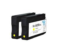 Go Inks 2 Yellow Ink Cartridges to replace HP 935Y (XL Capacity) Compatible/non-OEM for HP Photosmart Printers