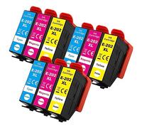 Go Inks 3 C/M/Y Sets of 3 Ink Cartridges to replace Epson 202XL C/M/Y Compatible/non-OEM for Epson Expression Photo Printers (9 Inks)