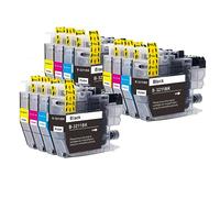Go Inks 3 Set of 4 Cartridges to replace Brother LC3211 Compatible/non-OEM for Brother DCP and MFC Printers (12 Inks)
