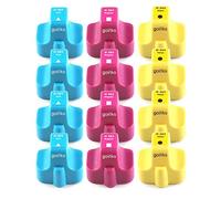 Go Inks 4 C/M/Y Set of 3 Ink Cartridges to replace HP 363 C/M/Y (XL) Compatible/non-OEM for HP Photosmart Printers (12 Inks)
