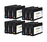 Go Inks 4 C/M/Y Set of 3 Ink Cartridges to replace HP 933 C/M/Y (XL Capacity) for use with HP Officejet Printers (12 Inks)