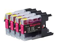 Go Inks 4 Magenta Ink Cartridges to replace Brother LC1240M Compatible/non-OEM for Brother DCP and MFC Printers