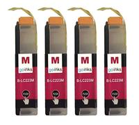 Go Inks 4 Magenta Ink Cartridges to replace Brother LC223M Compatible/non-OEM for Brother DCP and MFC Printers