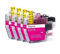 Go Inks 4 Magenta Ink Cartridges to replace Brother LC3211M Compatible/non-OEM for Brother DCP and MFC Printers
