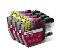 Go Inks 4 Magenta Ink Cartridges to replace Brother LC3217M Compatible/non-OEM for Brother MFC Printers