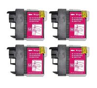Go Inks 4 Magenta Ink Cartridges to replace Brother LC985M Compatible/non-OEM for Brother DCP and MFC Printers