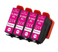 Go Inks 4 Magenta Ink Cartridges to replace Epson 202XLM Compatible/non-OEM for Epson Expression Photo Printers