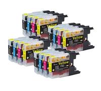 Go Inks 4 Set of 4 Ink Cartridges to replace Brother LC1280XL Compatible/non-OEM for Brother MFC Printers (16 Inks)
