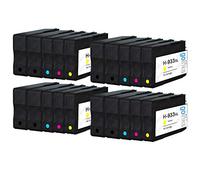 Go Inks 4 Sets of 4 + Extra Black Ink Cartridges to replace HP 932 & 933 (XL Capacity) for use with HP Officejet Printers (20 Inks)