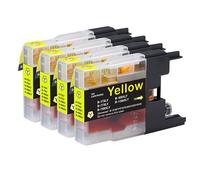 Go Inks 4 Yellow Ink Cartridges to replace Brother LC1280XLY Compatible/non-OEM for Brother MFC Printers