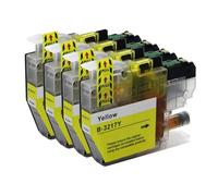 Go Inks 4 Yellow Ink Cartridges to replace Brother LC3217Y Compatible/non-OEM for Brother MFC Printers