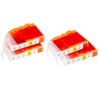 Go Inks 4 Yellow Ink Cartridges to replace Canon CLI-8Y Compatible/non-OEM for PIXMA Printers, High Capacity