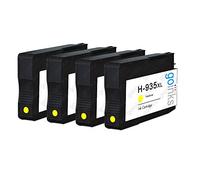 Go Inks 4 Yellow Ink Cartridges to replace HP 935Y (XL Capacity) Compatible/non-OEM for HP Photosmart Printers