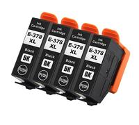 Go Inks Black E-378XLBk Compatible Ink Cartridge for use with Epson Expression Photo Printers (Pack of 4)