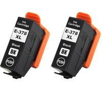 Go Inks Black E-378XLBk Compatible Ink Cartridge for use with Epson Expression Photo Printers (Pack of 2)