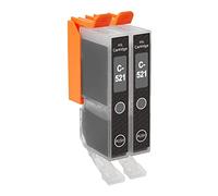 Go Inks C-521GY Compatible Grey Ink Cartridge to replace Canon CLI-521GY for use with Canon PIXMA Printers (Pack of 2)