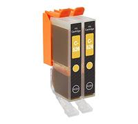 Go Inks 2 Yellow Ink Cartridges to replace CLI-526Y Compatible/non-OEM for PIXMA Printers