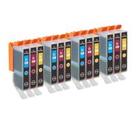 Go Inks 4 C/M/Y Set of 3 Ink Cartridges to replce CLI-526 Compatible/non-OEM for PIXMA Printers (12 Pack)