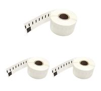 Go Inks Compatible 11352 Roll of Labels - 3 Pack Replacement for Dymo/Seiko Printers (500 Labels, Size: 25mm x 54mm) - White
