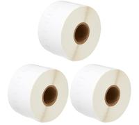 Go Inks Compatible 11356 Roll of Labels - 3 Pack Replacement for Dymo/Seiko Printers (300 Labels, Size: 41mm x 89mm) - White