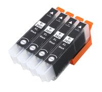 Go Inks 4 Black Ink Cartridges to replace Epson T2431 (24XL Series) Compatible/non-OEM for Epson Expression Photo Printers