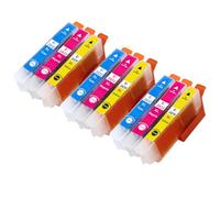 Go Inks Compatible 24XL C/M/Y Ink Cartridges - 9 Pack XL Colour Set replaces T2438 for Epson XP-55, XP-65, XP-750, XP-760, XP-850, XP-860, XP-950, XP-960, XP-970 - Cyan, Magenta, Yellow - 12ml