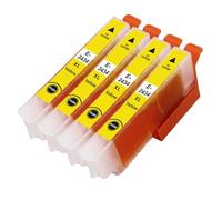 Go Inks 4 Yellow Ink Cartridges to replace Epson T2434 (24XL) Compatible/non-OEM for Epson Expression Photo Printers, High Capacity (XL), E-T2434-4