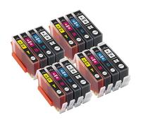 Go Inks Compatible 364XL Set of Ink Cartridges - Multipack Replacement for HP 364 XL - High Capacity Black, Cyan, Magenta, Yellow for HP Photosmart, DeskJet & OfficeJet Printers (Pack of 16)