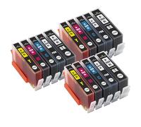 Go Inks Compatible 364XL Set of Ink Cartridges - Multipack Replacement for HP 364 XL - High Capacity Black, Photo, Black, Cyan, Magenta, Yellow for HP Photosmart Printers (Pack of 15)