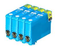 Go Inks Compatible 603XL Cyan Ink Cartridge - 4 Pack replacement for Epson Expression & WorkForce Printers - High Yield - 14ml - 4x Cyan