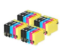 Go Inks Compatible 603XL Set + Extra Black Ink Cartridges - 20 Pack replacement for Epson Expression & WorkForce Printers - High Yield - Black, Cyan, Magenta, Yellow - 4x Set + Black