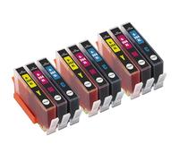 Go Inks Compatible C/M/Y 364 Ink Cartridge Colour Replacements for HP 364 XL High Capacity for HP Photosmart, DeskJet & OfficeJet Printers (15ml) - 9 Pack