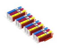 Go Inks Compatible CLI-581XL C/M/Y Ink Cartridges - 12 Pack for Canon PIXMA Printers - 12ml - 581 XL - High Yield - 4x Colour Set