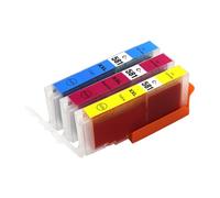 Go Inks 1 C/M/Y Set of 3 Ink Cartridges to replce CLI-581 Compatible/non-OEM for PIXMA Printers (3 Pack)