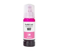 Go Inks Compatible Light Magenta 107LM Refill Ink Bottle Replacement for Epson EcoTank Printers - 70ml