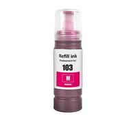 Go Inks Compatible Magenta 103M Refill Ink Bottle Replacement for Epson EcoTank Printers - 70ml