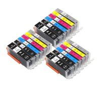 Go Inks Compatible PGI-530 & CLI-531 XL Ink Cartridges - 18 Pack replacements for Canon PIXMA TS8750 & TS8751-23ml/22ml - High Capacity - 530 531 XL Multipack - 3x Set