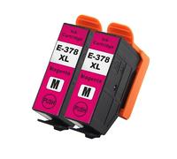 Go Inks Magenta E-378XLM Compatible Ink Cartridge for use with Epson Expression Photo Printers (Pack of 2)
