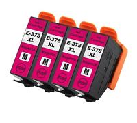 Go Inks Magenta E-378XLM Compatible Ink Cartridge for use with Epson Expression Photo Printers (Pack of 4)