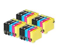 Go Inks Set + Extra Black Compatible to replace Epson T1295-20 Ink Cartridges for use with Epson Stylus, Office & Workforce Printers (4 Sets + Bk)